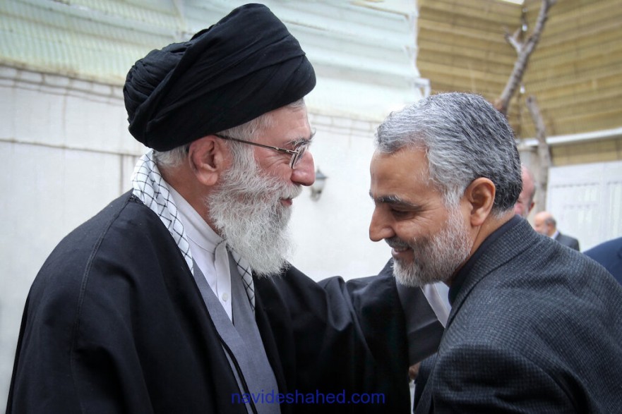 Photo: martyr Gen. Soleimani And Ayatollah Khamenei