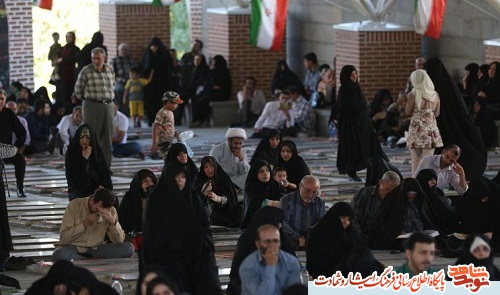 گزارش تصویری از مراسم دعای عرفه در جوار قبور مطهر شهدای تبریز