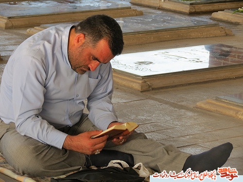 گزارش تصویری از مراسم دعای عرفه در جوار قبور مطهر شهدای تبریز