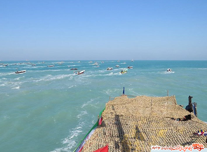 گزارش تصویری|رزمایش شناورهای استان بوشهر در خلیج‌فارس