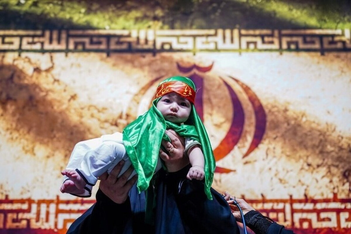 Iranian infants together with moms attend Muharram mourning procession2