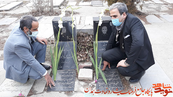 گزارش تصویری| گلزار شهدای همدان غبارروبی شد