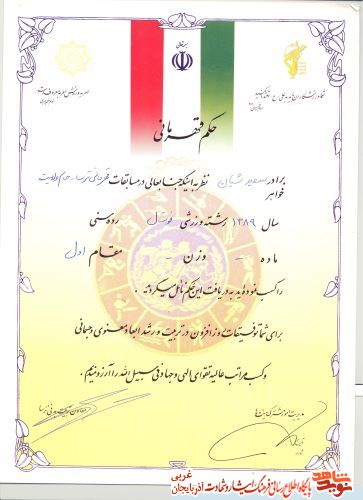 اسناد/مدارک شهید «سعید شبان»