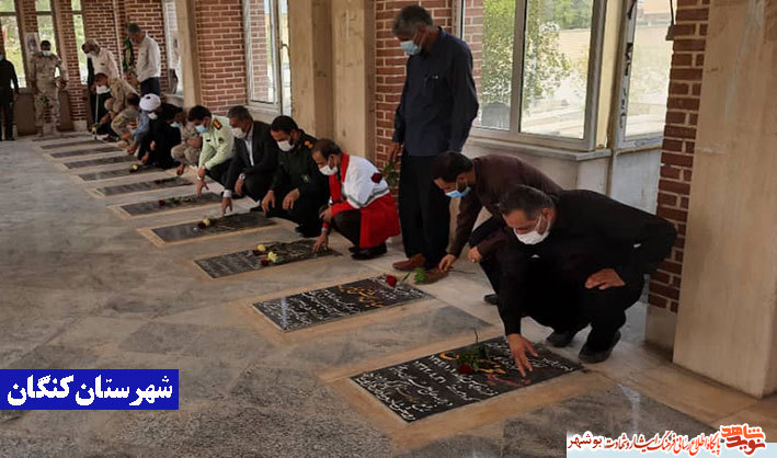 گزارش تصویر|مراسم عطر افشانی گلزار شهدا در سراسر استان بوشهر