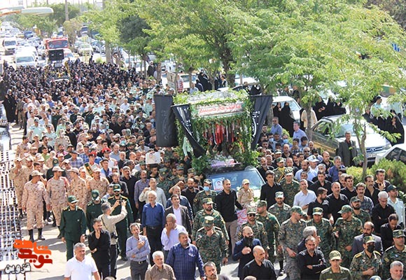 پیکر مطهر مدافع وطن «محمدی‌نسب» در اقبالیه آرام گرفت