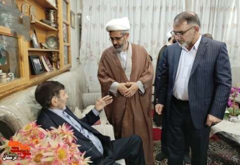 گزارش تصویری/دیدار نوروزی مسئولین استان با جانباز «حسن مرادی»