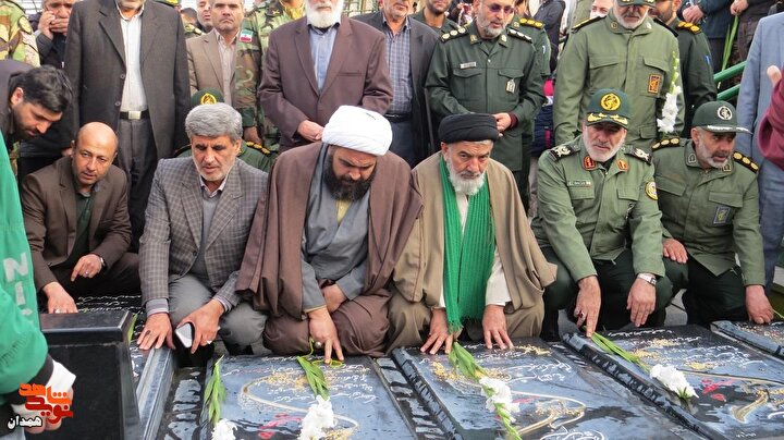 گزارش تصویری| گلزار شهدای همدان عطرافشانی شد