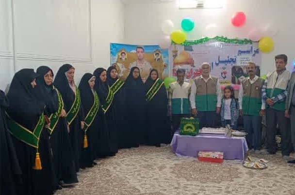 مراسم جشن میلاد با سعادت حضرت معصومه (س) و روز دختر در منزل شهید«علی شیخی کبیر» برگزار شد
