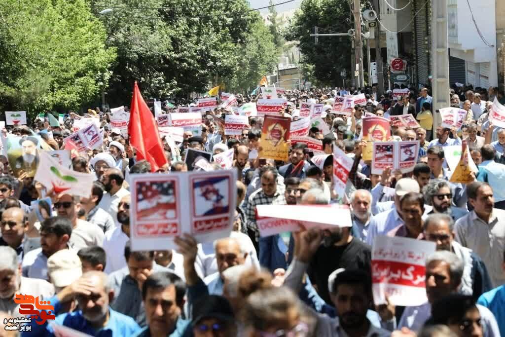 تصاویر / راهپیمایی « خشم و نصر» درکهگیلویه و بویراحمد