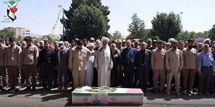 کلیپ| تشییع شهید «محمد برومندنژاد»