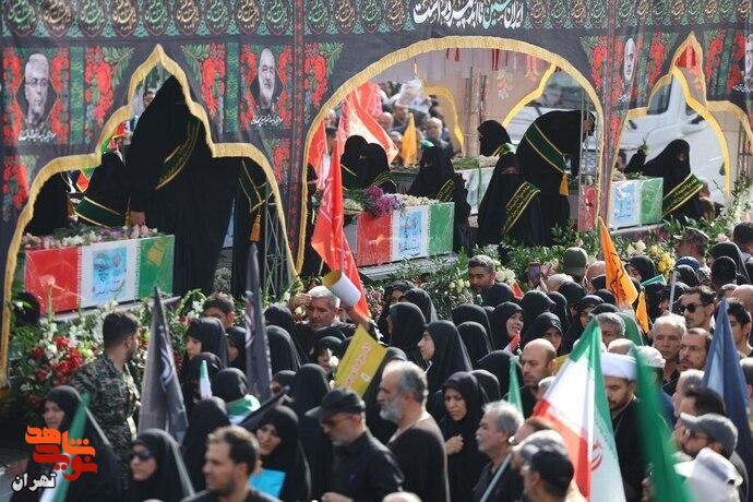 تشییع با شکوه شهدای اقتدار ملی ایران