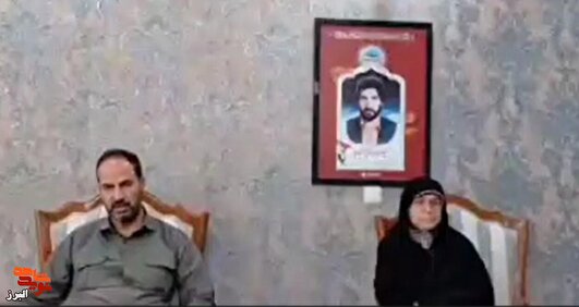 فیلم| شهادت در سجاده؛ وداع همسر و فرزند شهید 