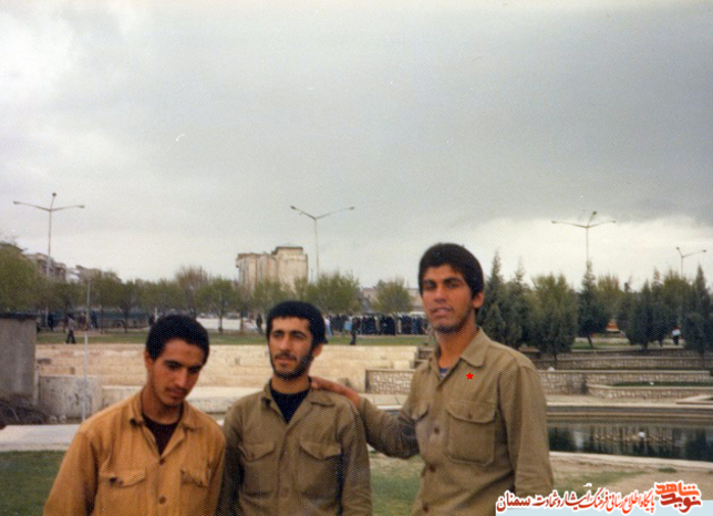 نفر اول از راست شهید محمدعلی خواجه‌زاده