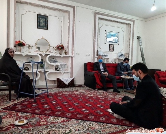 دیدار مسئولان بنیاد شهید استان با مادر گرامی شهید والامقام محمد سلطانیان - هجدهم فروردین ۱۴۰۰ مهدیشهر