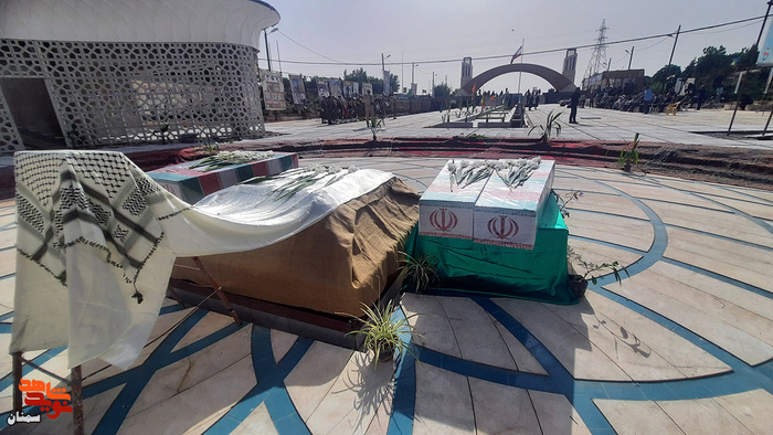 ادای احترام مسئولان به شهدای گمنام خوشنام - سوم خرداد ۱۴۰۱ پارک موزه دفاع مقدس سمنان