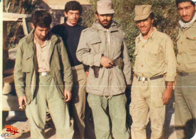 از چپ: اسدی - کمانی - استوار یکم هاشمی - عزت الله رحیمی