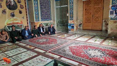 ادای احترام به مقام شامخ شهدای تیپ فاطمیون- بیست و چهارم اردیبهشت ۱۴۰۳ امامزاده یحیی(ع) شهرستان سمنان