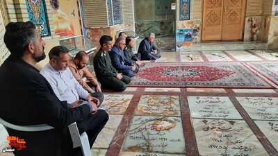 ادای احترام به مقام شامخ شهدای تیپ فاطمیون- بیست و چهارم اردیبهشت ۱۴۰۳ امامزاده یحیی(ع) شهرستان سمنان