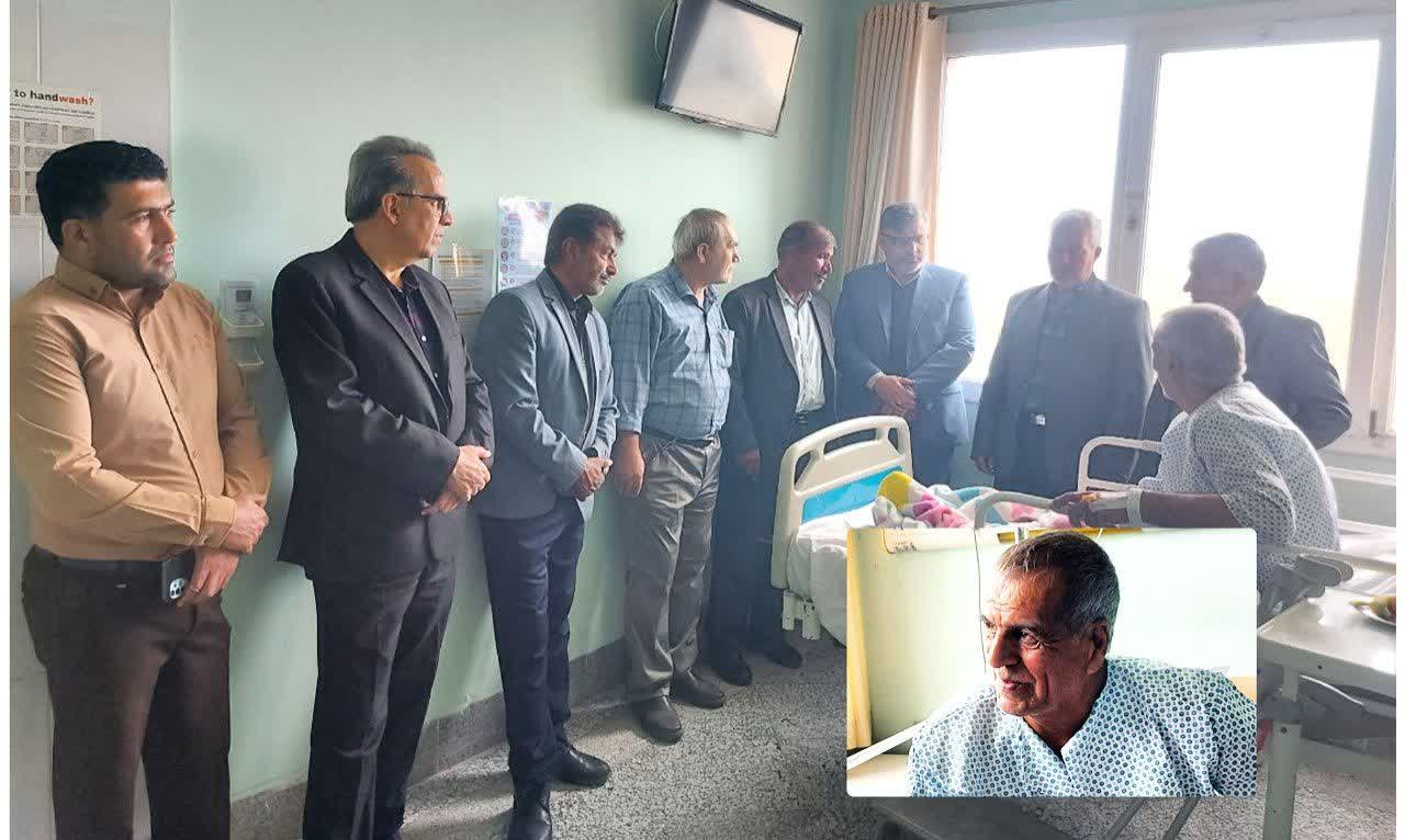 عیادت از جانباز گرانقدر ۵۵ درصد «فروع الدین رباطی»